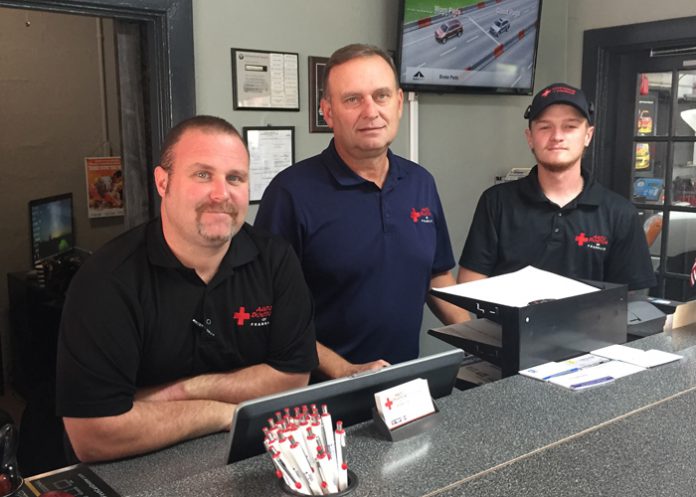 Jason Plunkett, owner Bill Odell & service writer Trent Rhodes_WEB